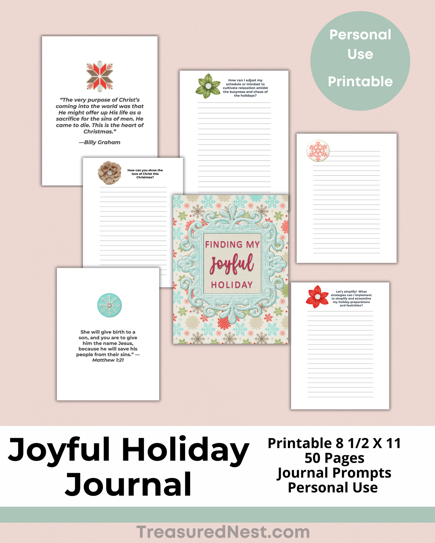 My Joyful Holiday Journal [w/journal prompts]