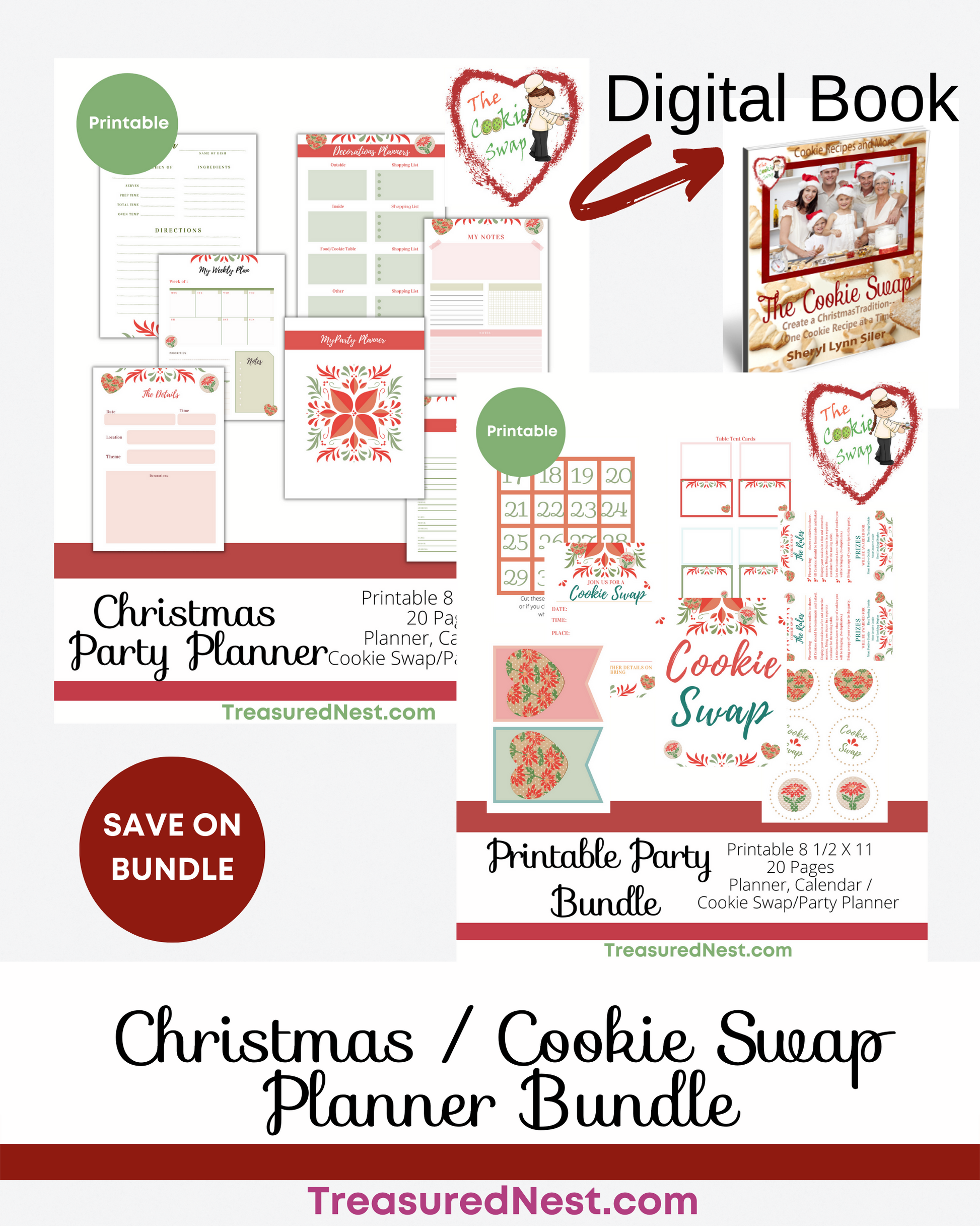 Christmas/Cookie Swap Planner Bundle