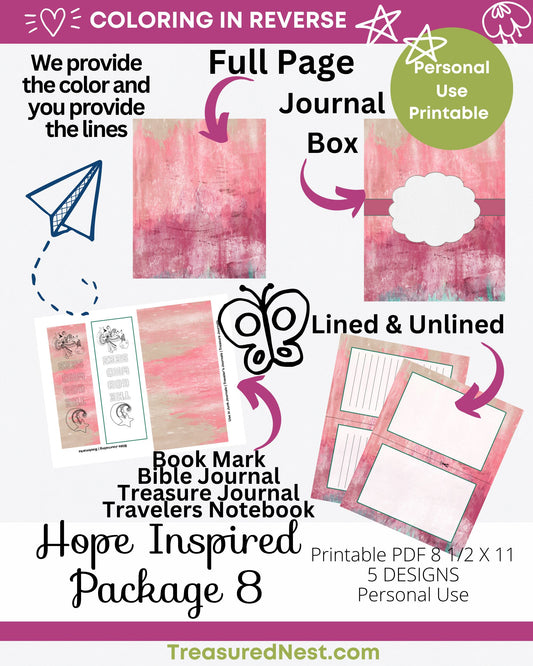 COLOR IN REVERSE - HOPE INSPIRED Package #8