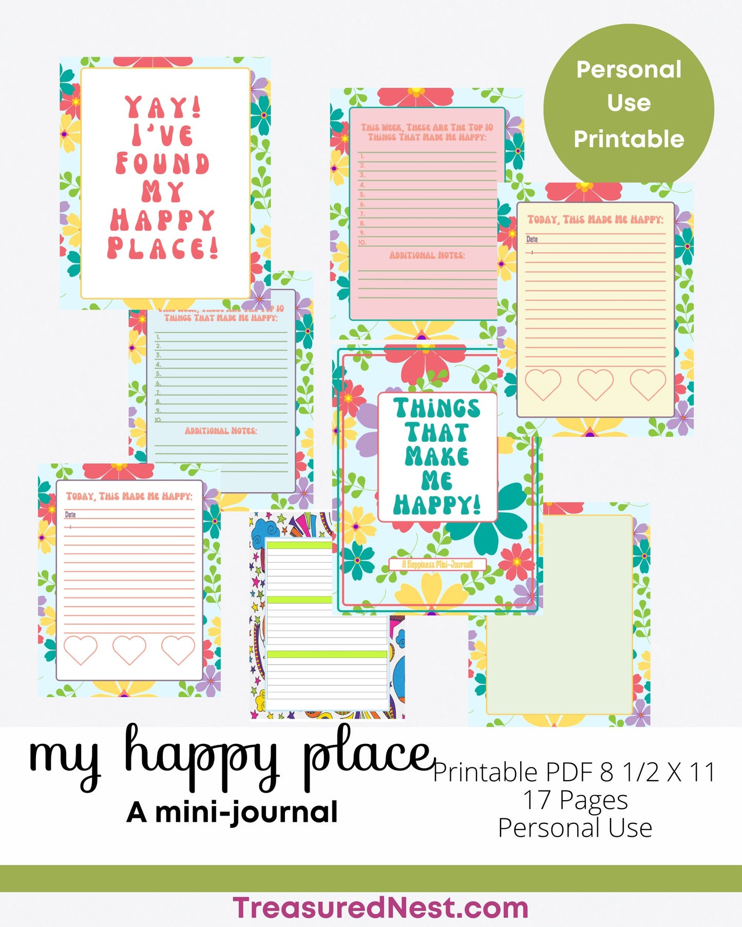 My Happy Place Mini-Journal