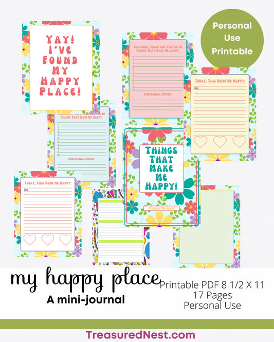 My Happy Place Mini-Journal