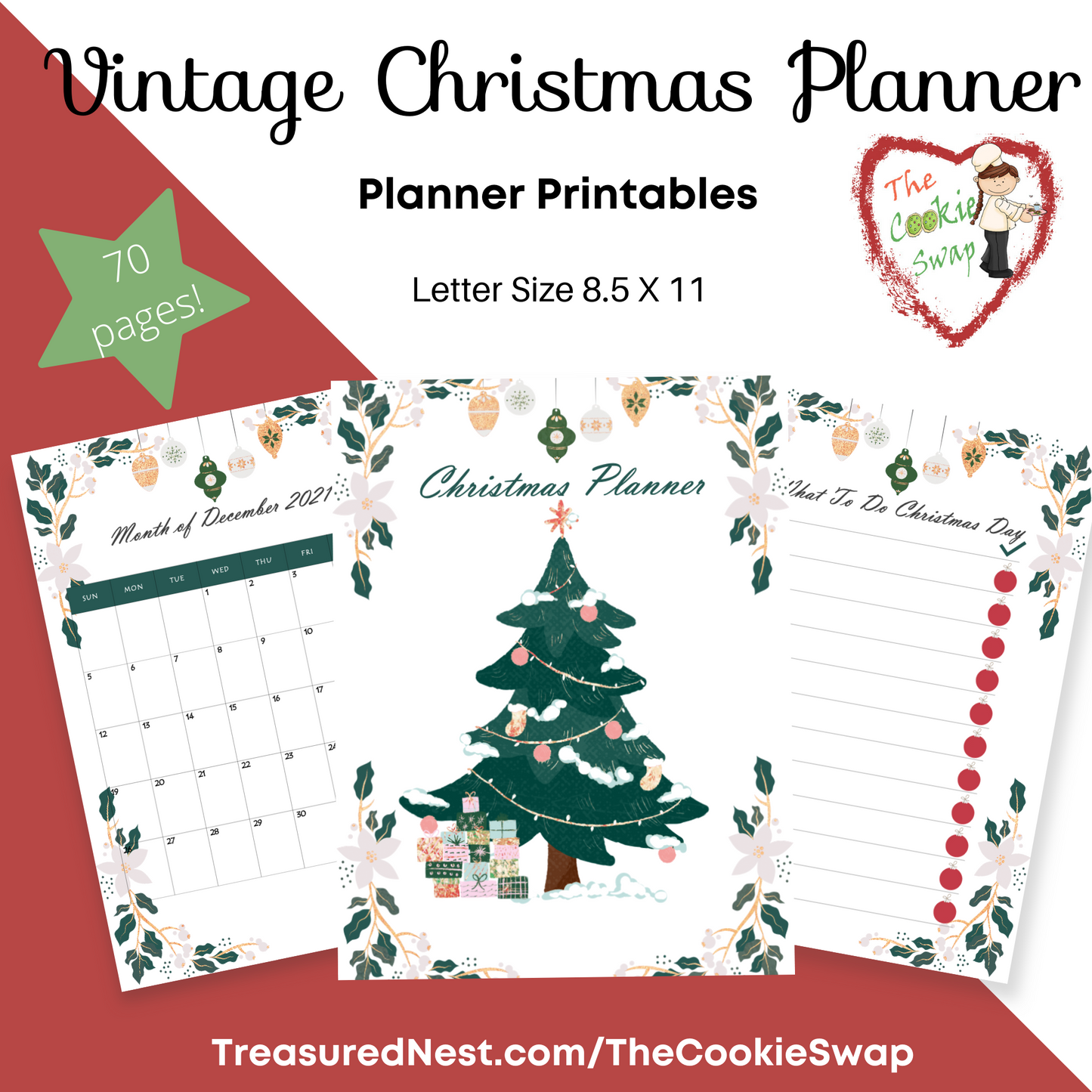 Vintage Christmas Planner Printable