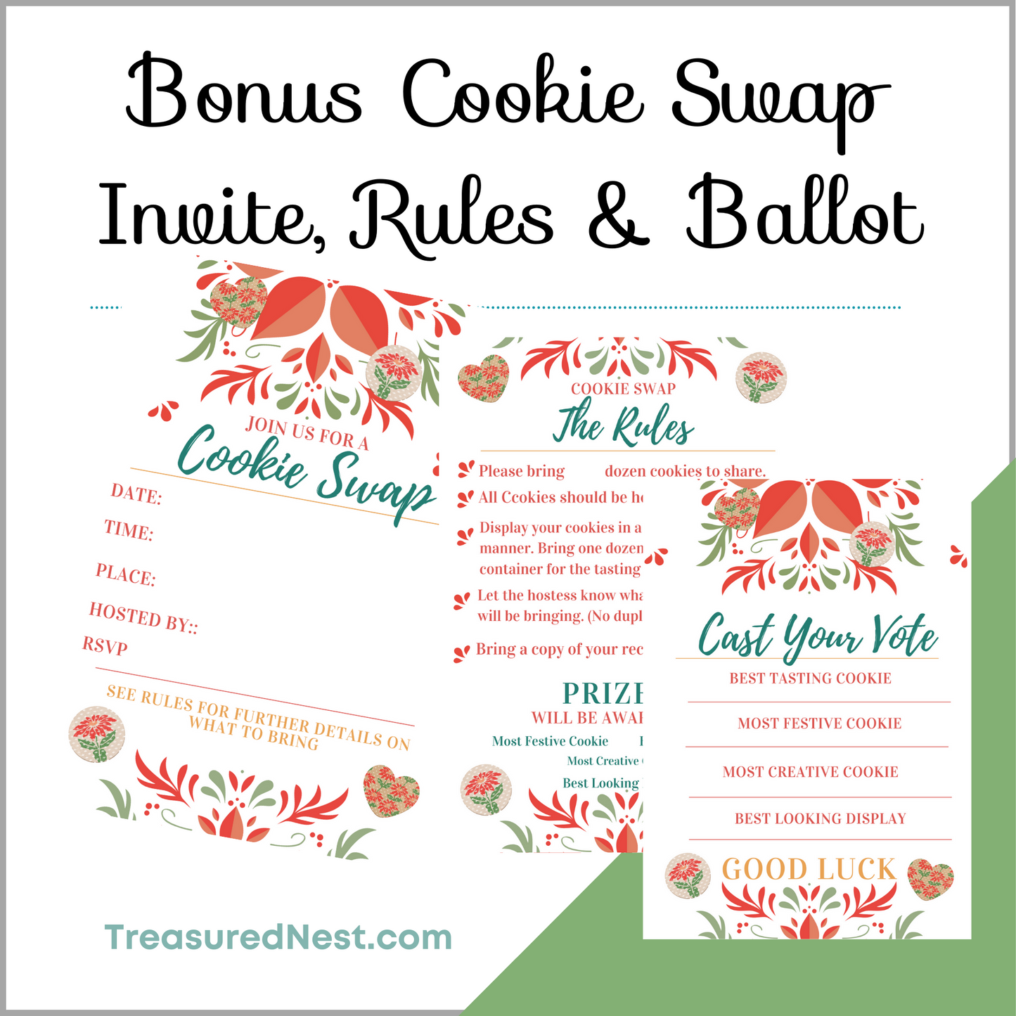Christmas Party Planner | Cookie Swap | Cookie Exchange